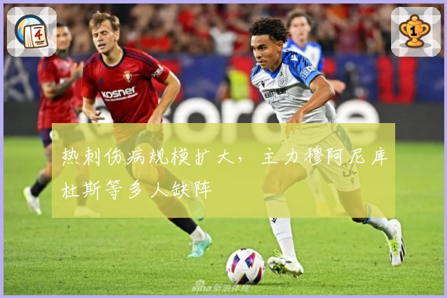 热刺伤病规模扩大，主力穆阿尼库杜斯等多人缺阵